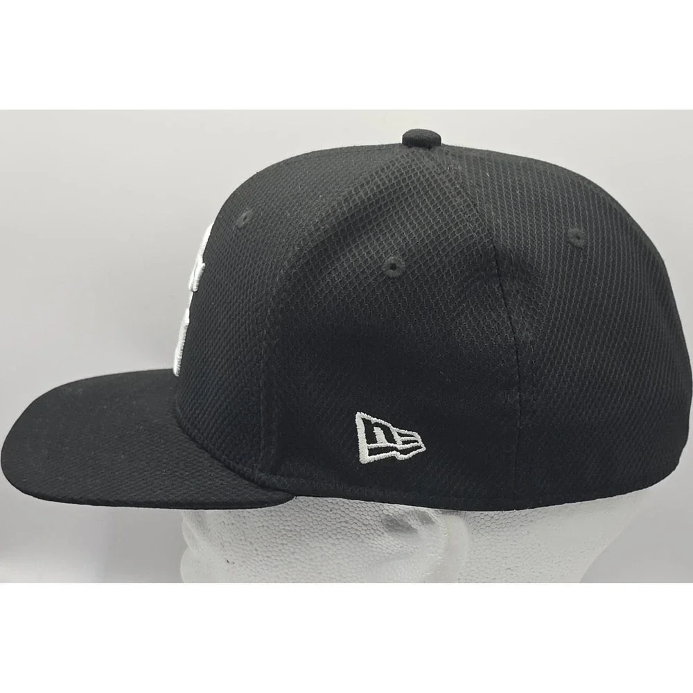 New Era Perfect Game 39Thirty Baseball Hat Fitted Stretch S/M Black Cap